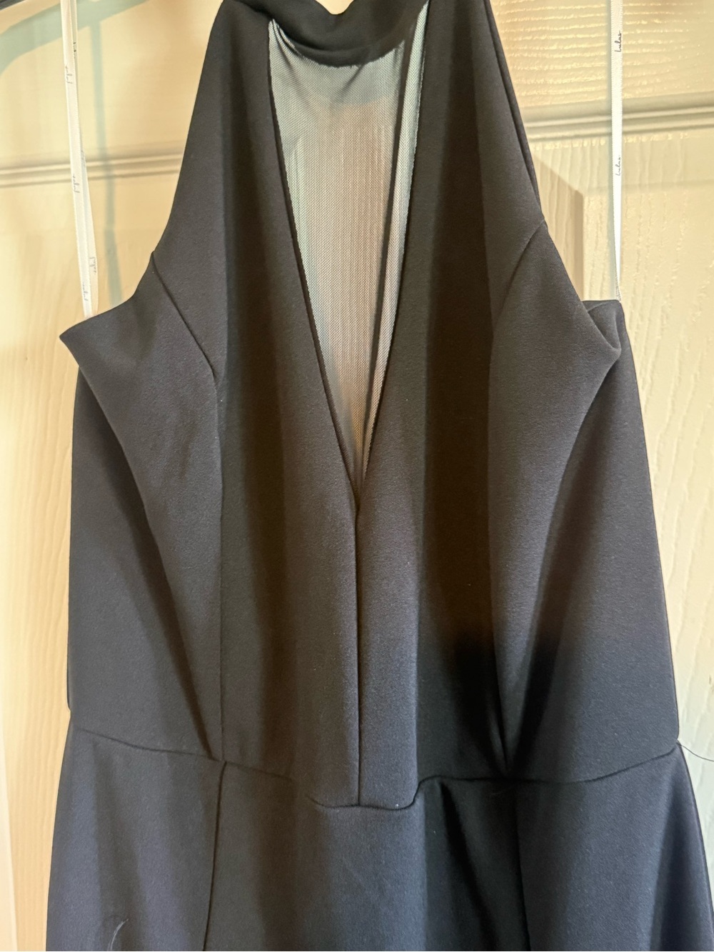 Lulu's Black Halter Maxi Dress with Thigh Slit - Picture 3 of 7